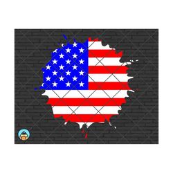 Splatter USA Flag svg, American Flag svg, 4th July svg, USA Flag svg, Distressed Flag svg, Patriotic svg, Flag silhouett