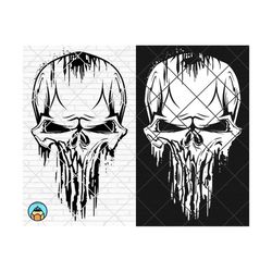 Punisher Svg, Skull Svg, Punisher Logo Svg, Punisher Skull Svg, Punisher silhouette, Punisher svg files for cricut, Puni