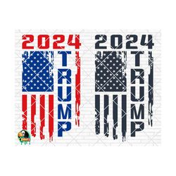Trump 2024 Flag SVG | Trump American Flag SVG | Trump 2024 Svg | Election 2024 | Patriotic Svg | Trump Cut file