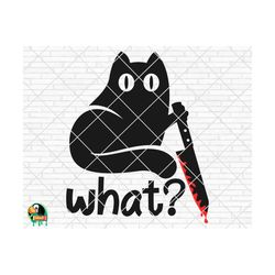 What Cat SVG, Cat Lovers Svg, What Cat Cut Files, Cricut, Silhouette, Png, Svg, Eps, Dxf