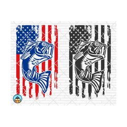 Fishing Distressed USA Flag SVG | Fishing svg | America fishing svg | Fishing Flag Svg | USA Fishing Flag svg