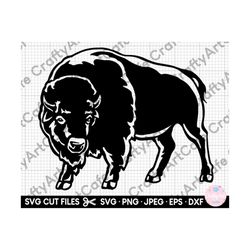 bison svg bison svg png eps dxf silhouette clipart buffalo svg buffalo png cricut cut file