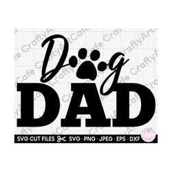 dog dad svg dog father svg files for cricut, png, eps, dxf, jpeg, jpg, clipart, vector