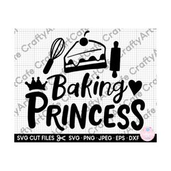 baking svg for cricut for shirt baking png baker svg baking princess eps dxf jpg