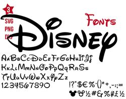Mickey Alphabet SVG, Disney Font SVG, Letters SVG