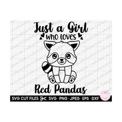 red panda svg png just a girl who loves red pandas