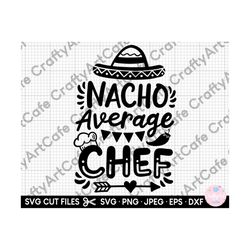 spanish chef svg mexican chef svg cinco de mayo chef svg png eps dxf jpg