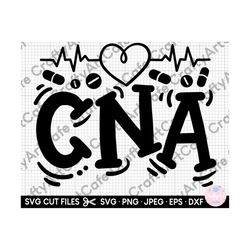 cna svg for cricut for shirt cna png certified nurse assistant svg eps dxf jpg