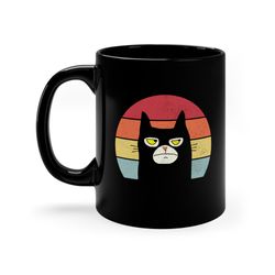 Funny Black Cat Mug, Cat Mug, Cat Lover Gift Mug, Cute Cat Ceramic Mug, Cat Mug Coffee and Tea Mug, Cat Owner Gift Mug,