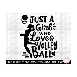 volleyball svg png just a girl who loves volleyball