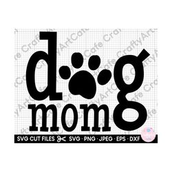 dog mom svg files for cricut, png, eps, dxf, jpeg, jpg, clipart, vector