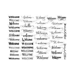 Welcome SVG, Welcome Calligraphy SVG, Script SVG, Welcome Cricut, Welcome Svg File, Welcome Clipart, Welcome Cut Files,