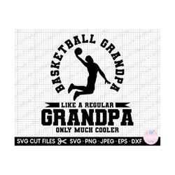 basketball svg, basketball png basketball grandpa like a regular grandpa only much cooler