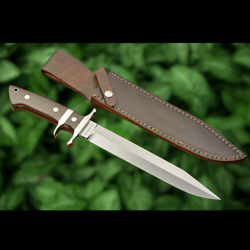 Handmade D2 steel Fixed blade Bowie knife Survival-Outdoor-Camping-Hunting Tool.