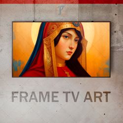 Samsung Frame TV Art Digital Download, Frame TV Art Prayer Imagery, Frame TV ByzantineIconography, SaintPortrait, Prayer