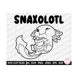 axolotl svg png cut file cricut snaxolotl