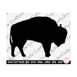 bison silhouette svg bison silhouette png bison cut file for cricut