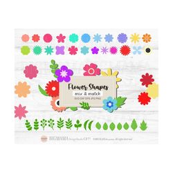 Flower Shape SVG,Floral,Flower Elements svg,Flower svg cutting file,Graphic,Cricut,Silhouette,Commercial use,Instant dow