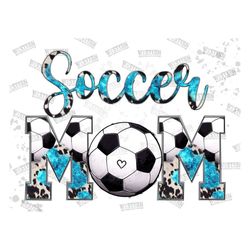 Soccer Mom Png, Cowhide soccer mom sublimation designs downloads, Turquoise Design, Western Soccer Mom png, Soccer Subli