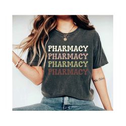 Boho Pharmacy Shirt, Pharmacy Tech Shirt For Pharmacist, Pharmacy Technician Student Crew Neck, Graduation Gift, T-Shirt