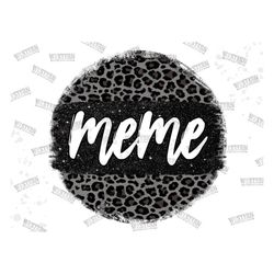 Black Leopard Meme Circle Png, Meme Sublimation Png, Meme Png, Glitter Png, Leopard Meme Png, Sublimation Design, digita