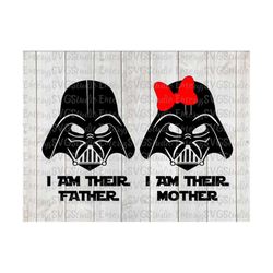 SVG PNG DXF Pdf   I Am Their Father Mother - Star Wars Darth