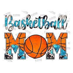 Basketball Mom Png, Basketball clipart, Western Cowhide Basketball Mom Png, Basketball Mama Png, Basketball Sublimation,