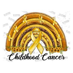 Childhood Cancer Png Sublimation Design, Cancer Awareness Png, Cancer Ribbon Png, Rainbow Png,Childhood Cancer Png, Inst