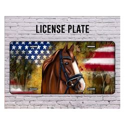 Horse License Plate Png, America Png, Camouflage American Plate, License Plate Sublimation Template, Horse Png, License