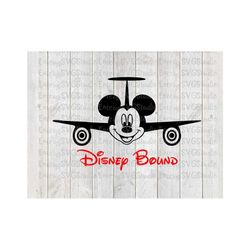 SVG DXF PNG Pdf File for Airplane Mickey Bound