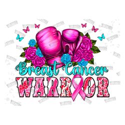 Breast Cancer warrior png sublimation design download, Breast Cancer png, Cancer awareness png, boxing gloves png,sublim
