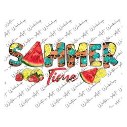 Summer Time PNG File, I Love Summer PNG File, Summer Design, Watermelon Png, Lemon Png, Summer Sublimation, Summer Png,