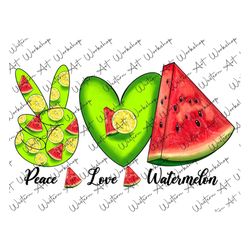 Peace Love Watermelon Png, Watermelon png, Summer png, Peace png, Lemon png, Summer watermelon png, Sublimation Design,D