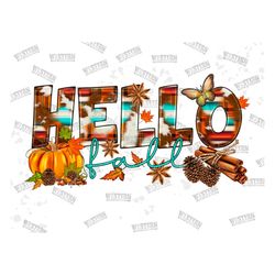 Hello Fall Png, Fall Png Sublimation Design, Fall Design Png, Thanksgiving Png, Thankful Design, Digital Download