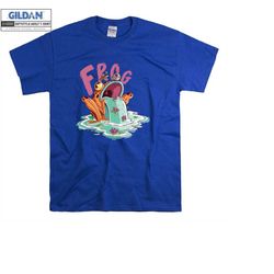 Lake Vomiting Frog T-shirt Animal Funny Cartoon T shirt Tshirt Oversized S M L XL XXL 3XL 4XL 5XL Men Women Unisex D3404