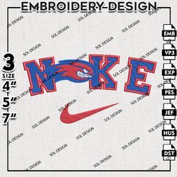 Nike UMass Lowell River Hawks Embroidery Designs, NCAA Embroidery File, NCAA Machine Embroidery, NCAA Design