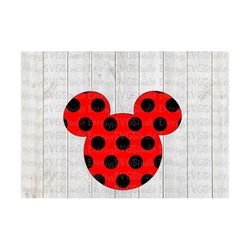 SVG DXF JPEG File for Mickey Mouse Polka Large Dot