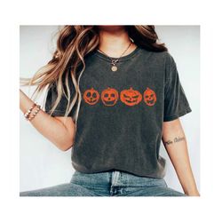 Halloween Shirt Pumpkin Shirt Jack-o-lantern T-Shirt halloween party T-Shirt Trick or Treating Shirt Pumpkin Face Shirt