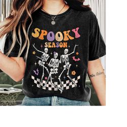 Halloween Shirt, Groovy Spooky Season Dancing Shirt, Funny Halloween Tee, Scary Halloween Costumes, Pumpkin Halloween Sh