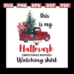 Christmas Movies Svg, Christmas Svg, Red Truck Svg, Pinetree Svg, Gift Svg, Movie Svg, Winter Svg, Snow Svg, Christmas T