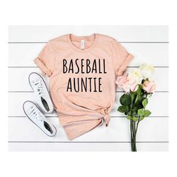 baseball auntie t-shirt baseball aunt shirt custom baseball shirts baseball family shirts auntie t-shirts aunt gift