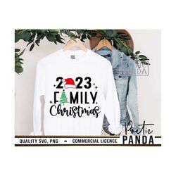 2023 Family Christmas SVG PNG, Family Shirt Svg, Family Sign, Matching Family Svg, Christmas Tree Svg, Dear Santa Svg, C
