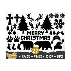 Merry Christmas Svg,Cross Svg,Bear Svg,Snowflake Svg,Christmas Ornament Svg,Christmas Hat Svg,Christmas Svg,Xmas Svg,Svg