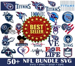 50 Tennessee Titans Svg Bundle, NFL Teams Svg, NFL svg, NFL Logo, Football Svg, Sport bundle Svg, Digital download