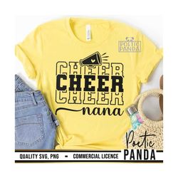 Cheer Nana SVG PNG, Cheer Nana Svg, Cheerleader Svg, Cheerleading Svg, Cheer Svg, Cheer Grandma Svg, Cheer Mama Svg, Nan
