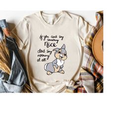 Disney Bambi Characters Cute Thumper Retro T-shirt, Magic Kingdom Trip Unisex T-shirt Family Birthday Gift Adult Kid Tod