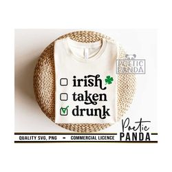 Irish Taken Drunk SVG PNG, One Lucky Mama Svg, Funny St Patricks Shirt Svg, Irish, St Patricks Svg, St Paddys Svg, Beer