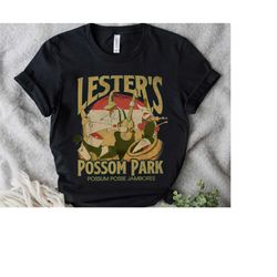 Disney A Goofy Movie Lester's Possum Park Retro T-shirt, Magic Kingdom Trip Unisex T-shirt Family Birthday Gift Adult Ki