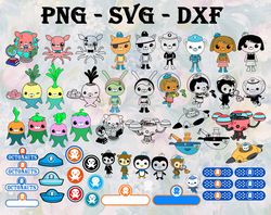 Octonauts SVG, Bundle Octonauts SVG, PNG, DXF, PDF, JPG,...