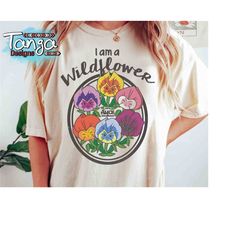 Retro Disney Alice In Wonderland Wildflowers I Am A Wildflower Shirt, Magic Kingdom Unisex T-shirt Family Birthday Gift